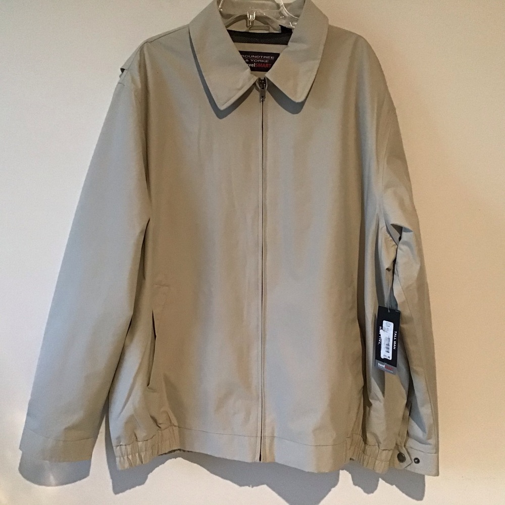 Roundtree & Yorke Jacket 2XT Tall Man Beige, NWT $119